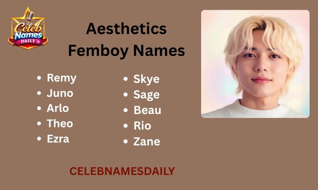 Aesthetics Femboy Names