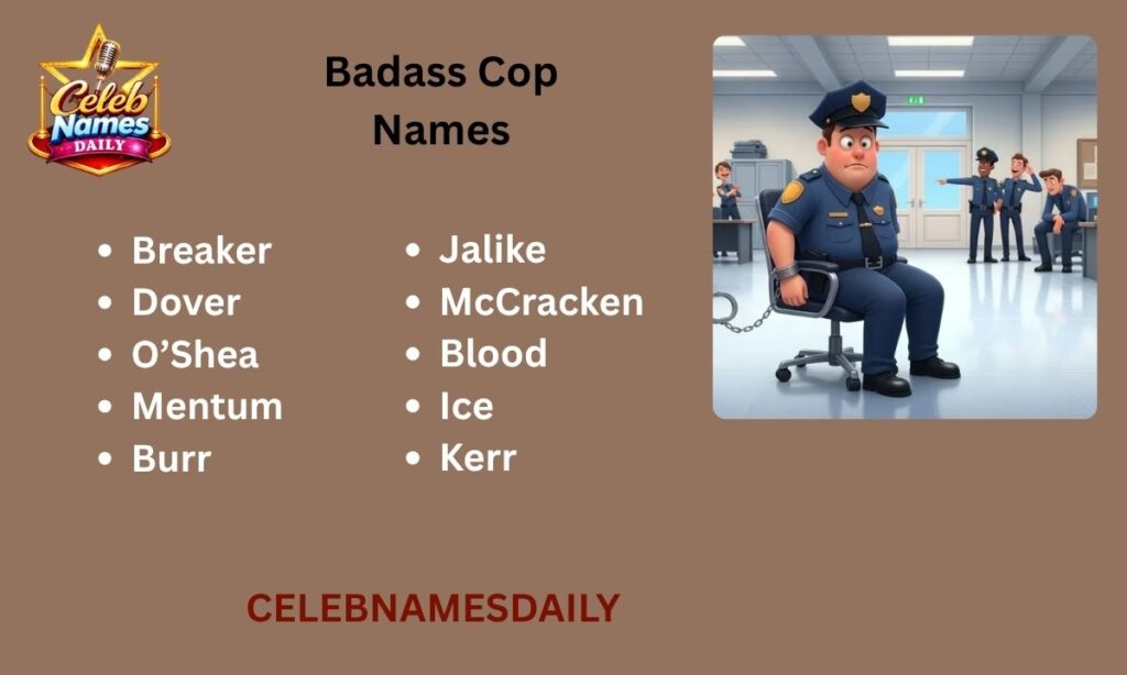 Badass Cop Names