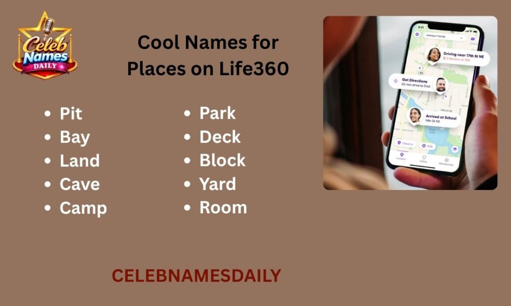 Cool Names for Places on Life360