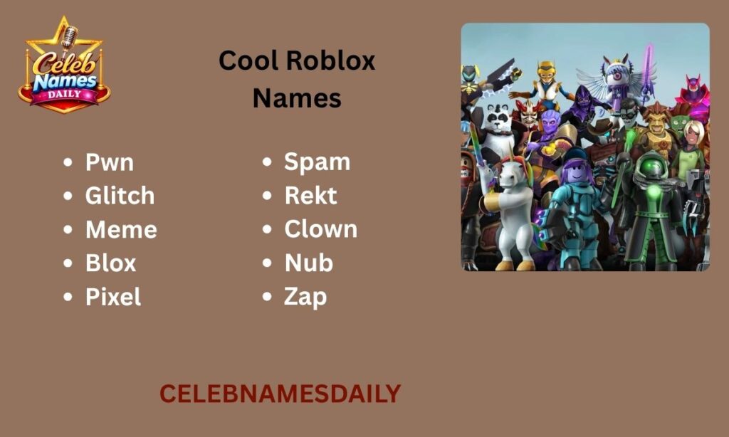 Cool Roblox Names