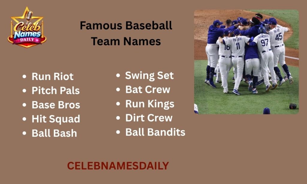 Famous Baseball Team Names