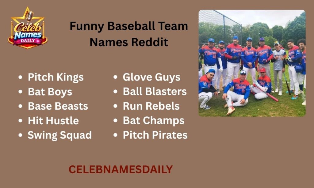 Funny Baseball Team Names Reddit