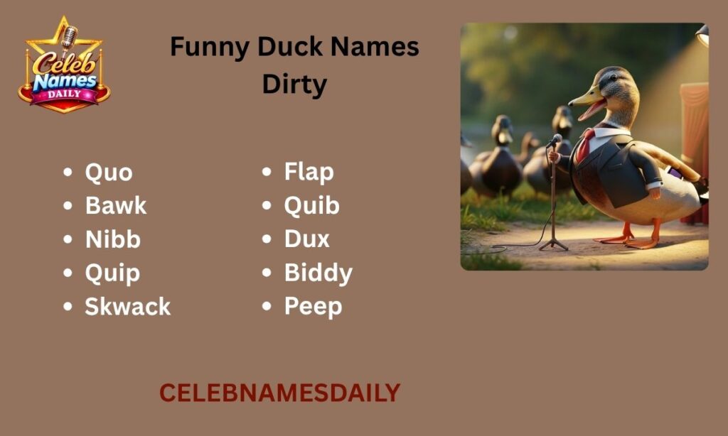 Funny Duck Names Dirty