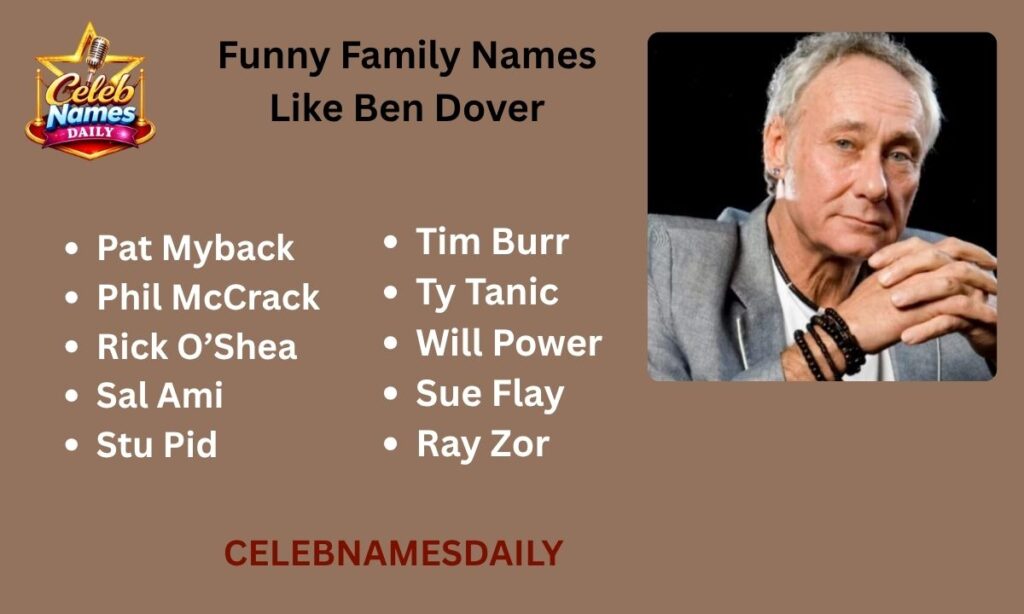 Funny Family Names Like Ben Dover