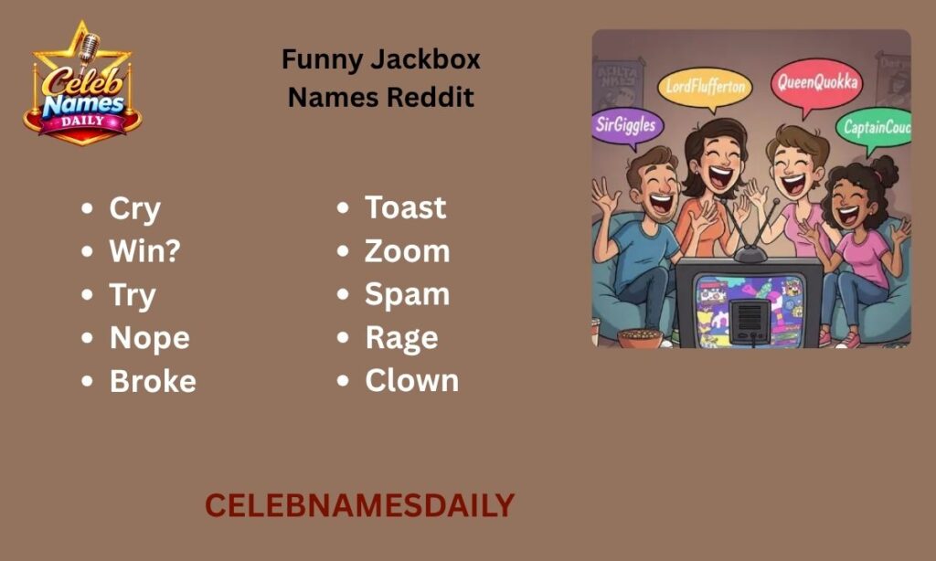 Funny Jackbox Names Reddit
