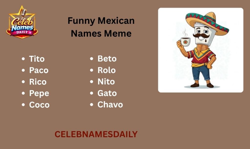 Funny Mexican Names Meme