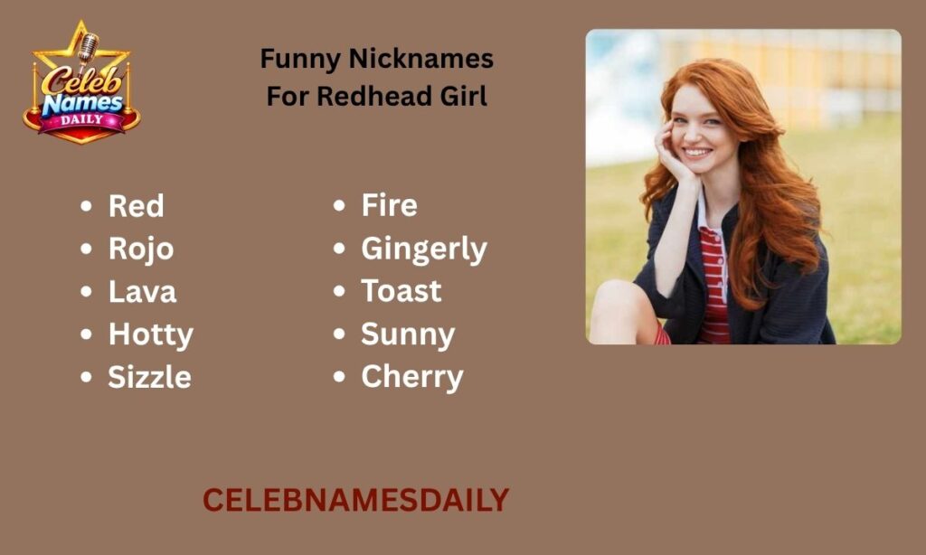 Funny Nicknames For Redhead Girl