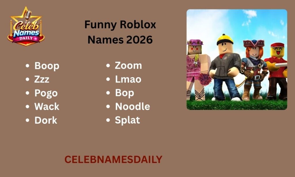 Funny Roblox Names 2026