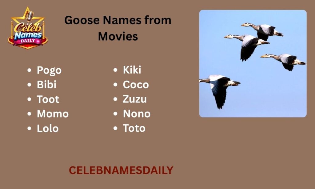 Goose Names from Movies
