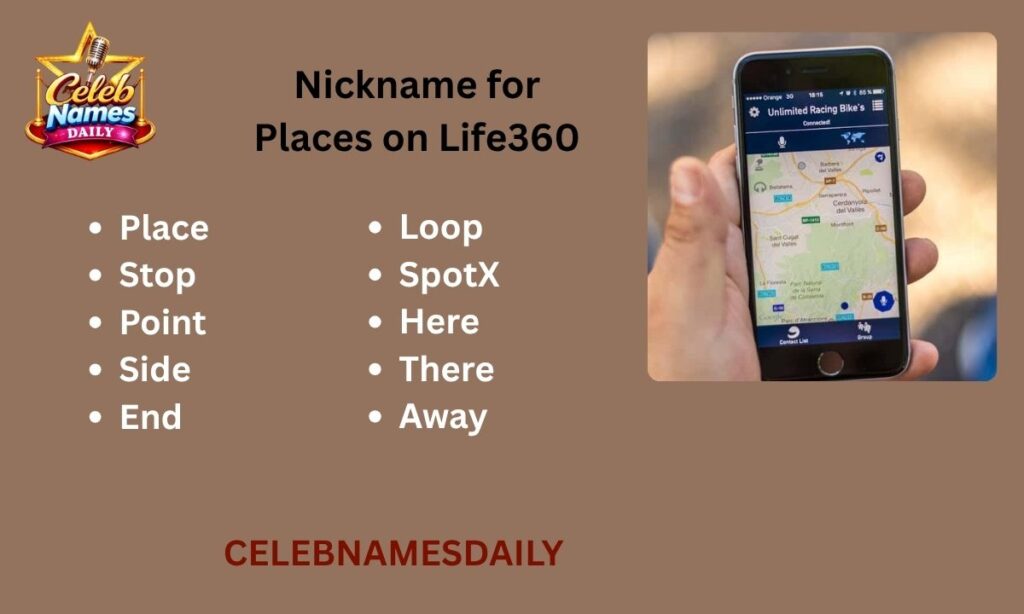 Nickname for Places on Life360