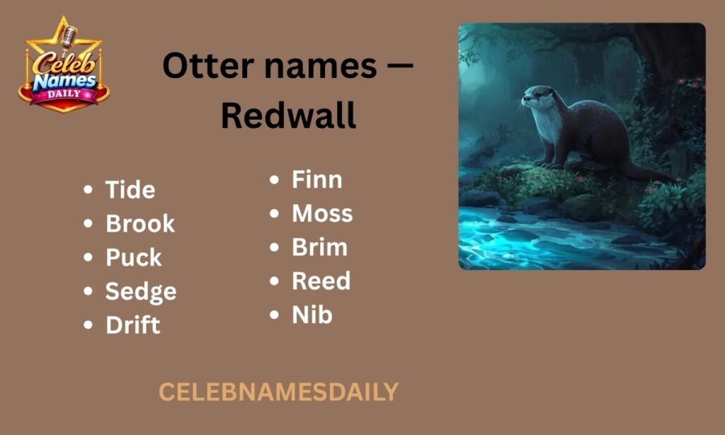 Otter names — Redwall