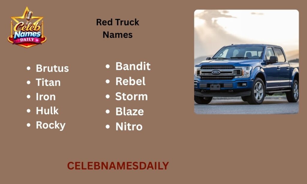Red Truck Names