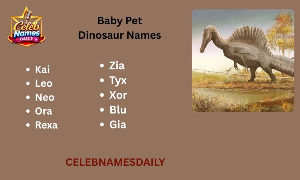 Baby Pet Dinosaur Names