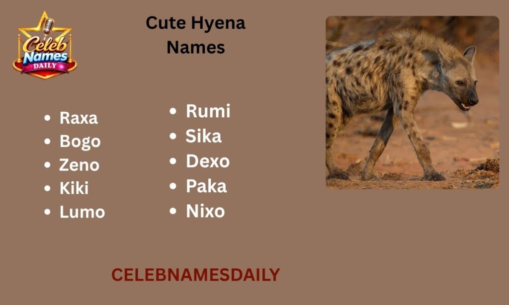Cute Hyena Names
