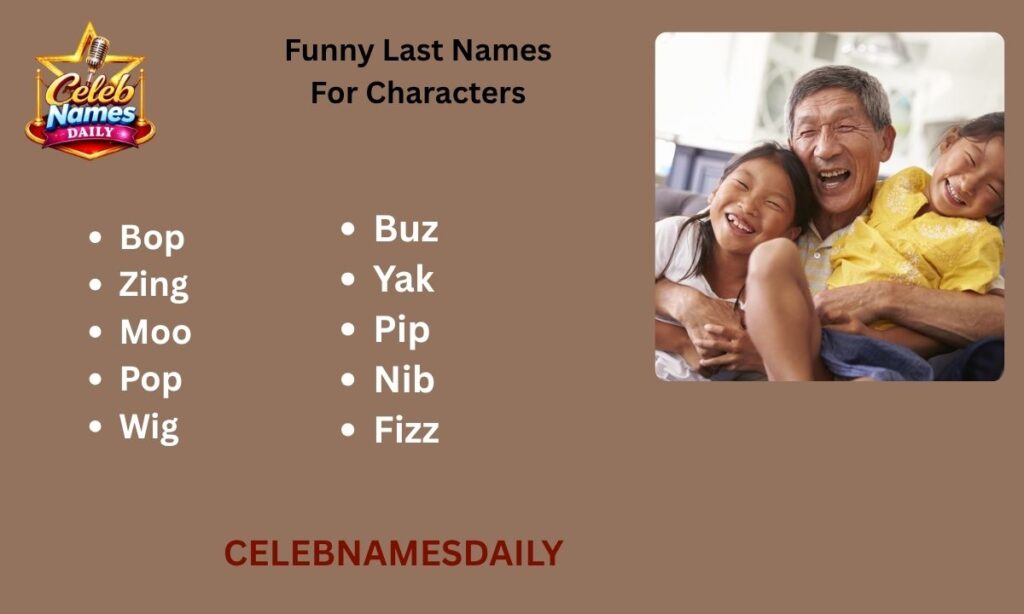 Funny Last Names For Characters