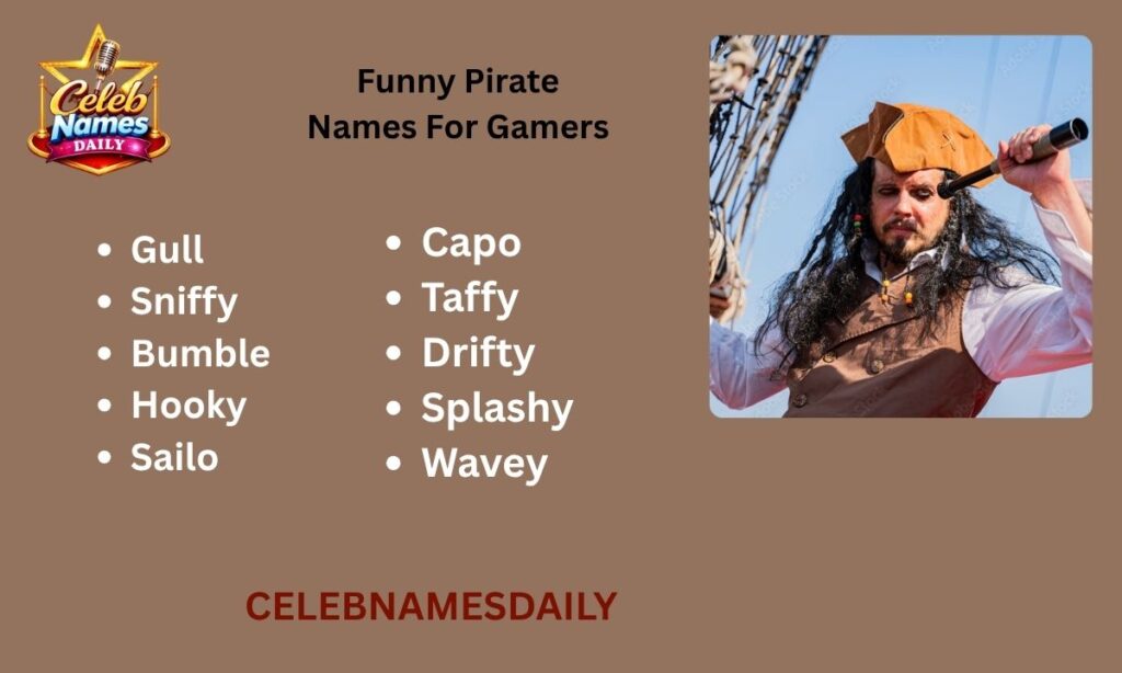 Funny Pirate Names For Gamers