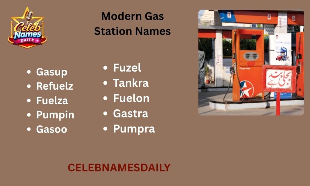 Modern Gas Station Names