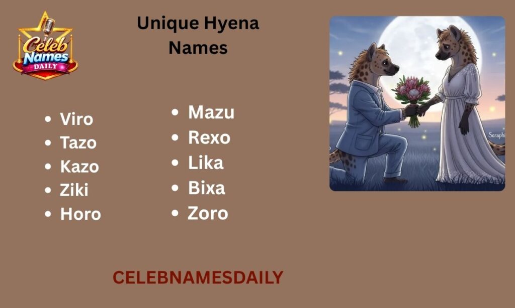 Unique Hyena Names