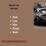 550+ Black Car Names Generator – Cool, Stylish & Funny Ideas