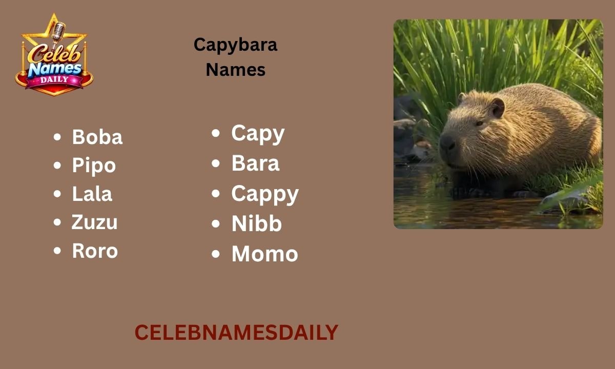 Find the 550+ Perfect Name: Cute, Funny & Creative Capybara Names Generator